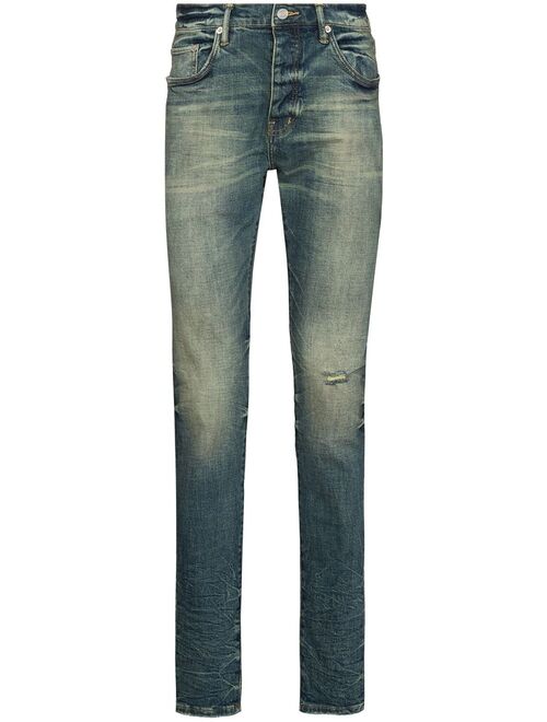 Purple Brand low-rise straight-leg jeans