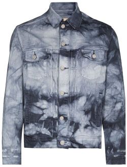 Granite tie-dye denim jacket