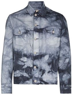 Granite tie-dye denim jacket