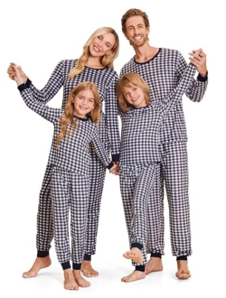 Pajama Set Couples Matching Pjs Plaid Sleepwear Long Sleeve Tops & Pants Loungewear