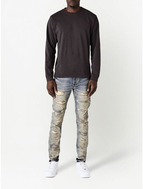 Purple Brand ripped-detail denim jeans