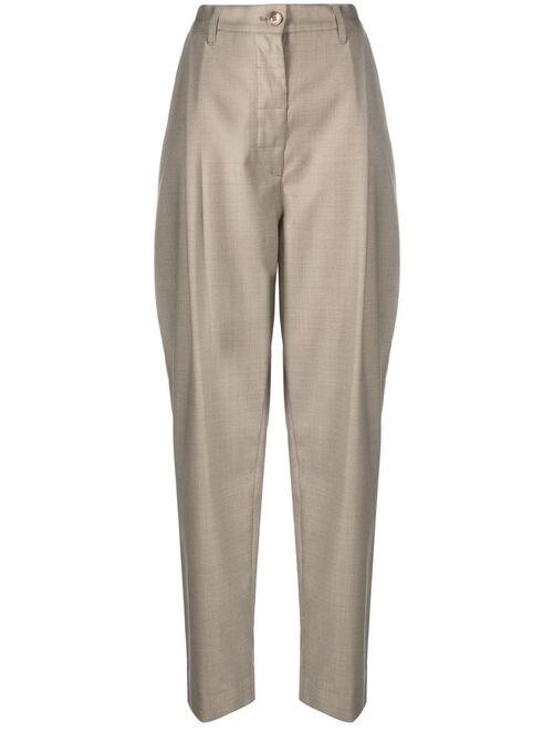 TOTEME pressed-crease wide-leg trousers