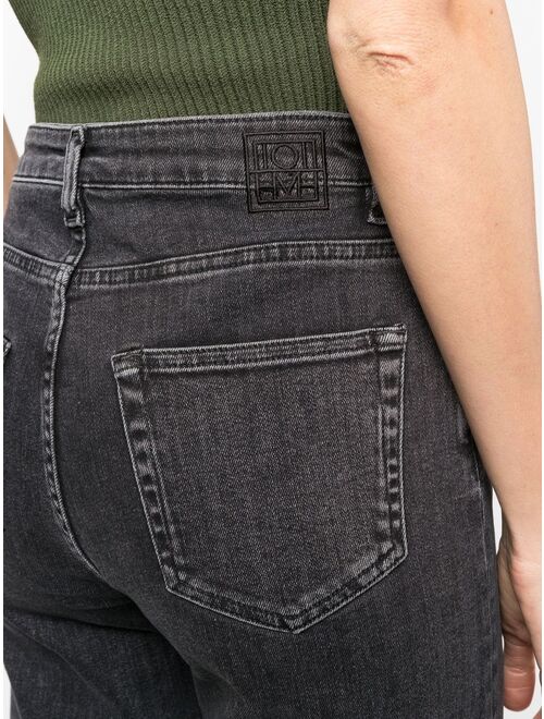 TOTEME high-waist flared jeans