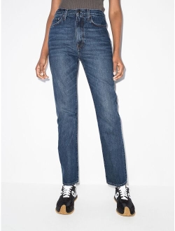 Regular-fit vintage-wash jeans