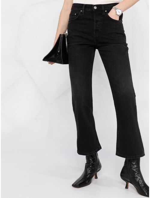 Buy TOTEME cropped kick flared jeans online | Topofstyle