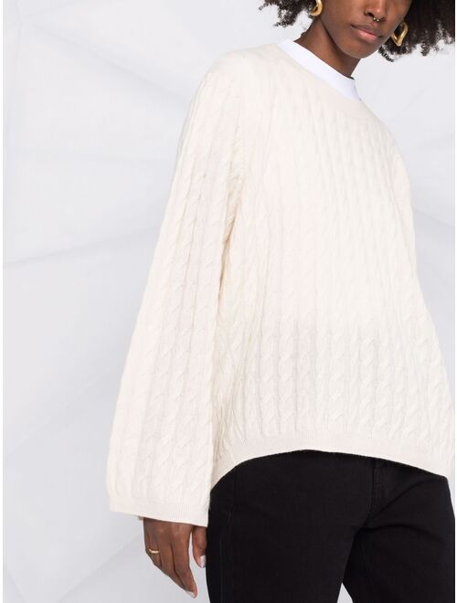 TOTEME cable-knit cashmere jumper