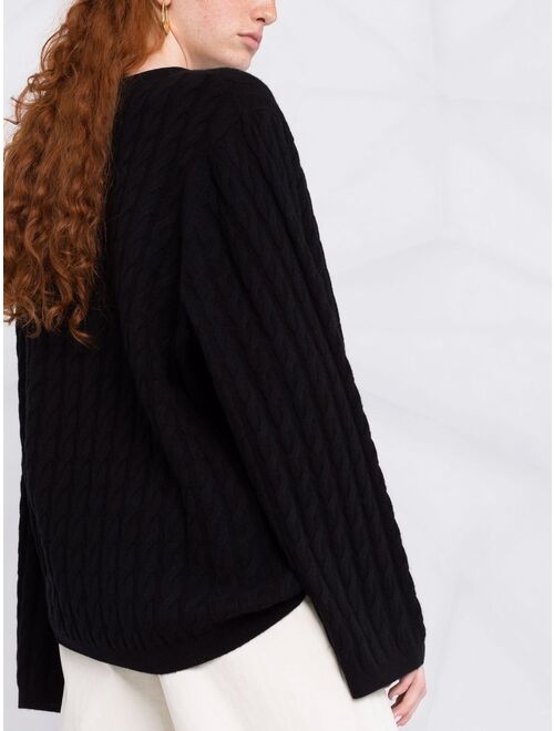 TOTEME cable knit cashmere jumper
