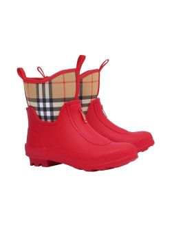Kids Vintage Check rain boots