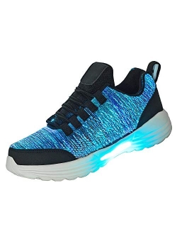 Hot Dingding Fiber Optic LED Shoes for Women Men Light Up Sneakers for Adult USB Charging Flashing Luminous Trainers Shoes