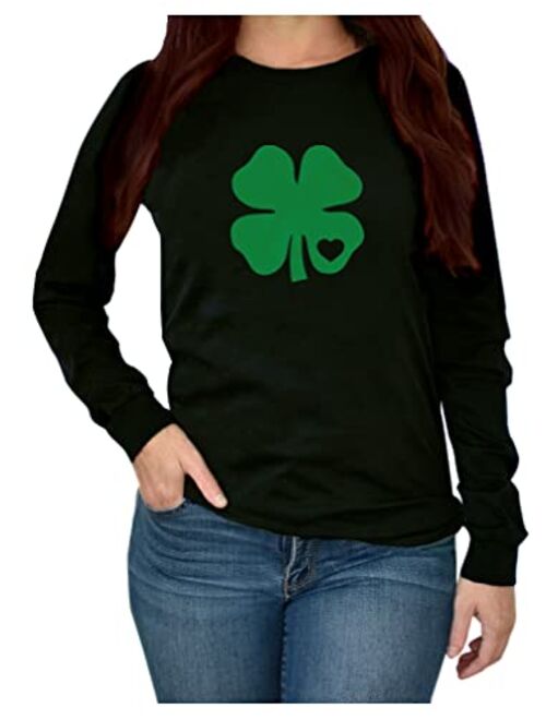 Tstars St Patricks Day Shirt Women Teen Girls Irish Shamrock Long Sleeve T-Shirt