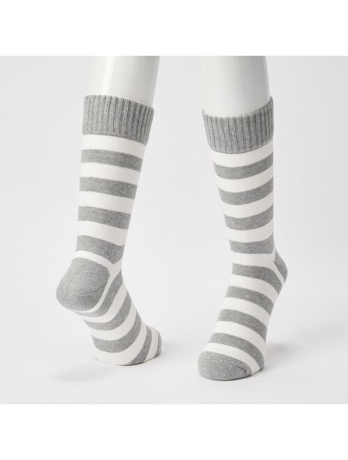 Uniqlo Soft Pile Striped Socks