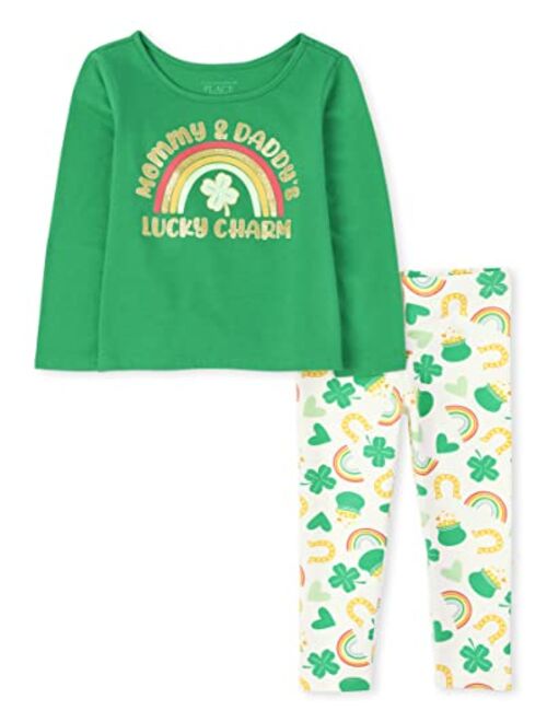 The Children's Place girls Toddler Girls St. Patrick's Day 2-piece Set