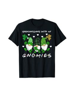 Artist Unknown Shenanigans With My Gnomies St Patrick's Day Gnome Shamrock T-Shirt
