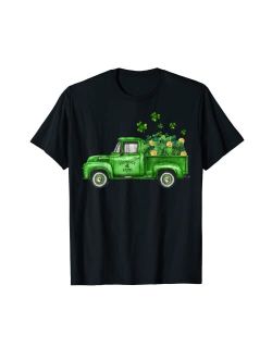 Artist Unknown Vintage Green Truck Shamrocks St. Patrick's Day 2023 Irish T-Shirt