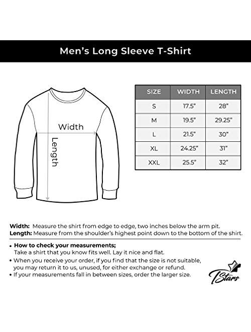 Tstars Irish Shamrock St Patricks Day Shirt Men Pocket Size Clover Long Sleeve T-Shirt