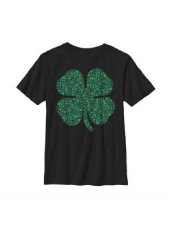 Boy's St. Patrick's Day Hero Icon Clover Child T-Shirt