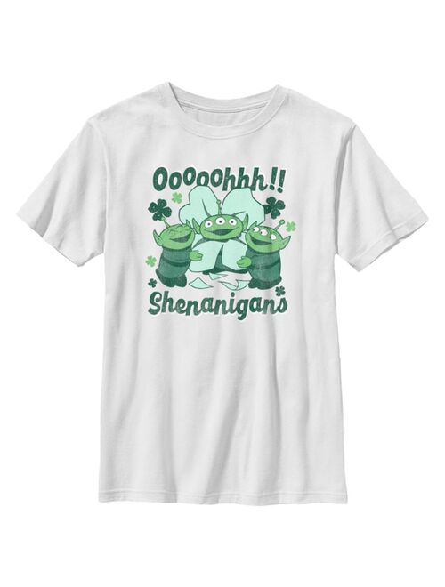 DISNEY PIXAR Boy's Toy Story St. Patrick's Day Little Green Men Ooooohhh Shenanigans Child T-Shirt