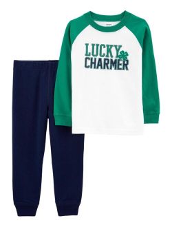 Toddler Boys St. Patrick's Day Jersey T-shirt and Joggers, 2-Piece Set