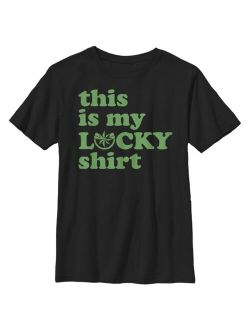 Boy's Captain Marvel St. Patrick's Day This Is My lucky Shirt Child T-Shirt