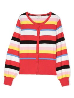 SONIA RYKIEL ENFANT striped button-up cardigan