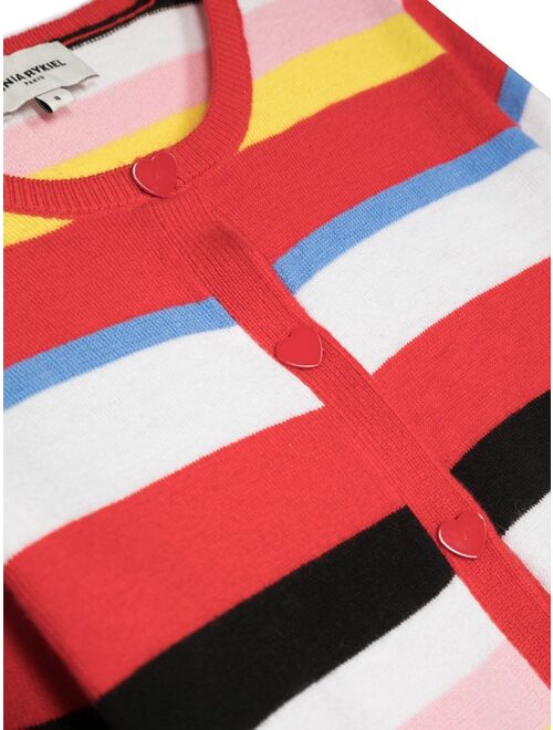 SONIA RYKIEL ENFANT striped button-up cardigan