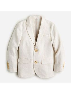 Boys' Ludlow unstructured suit jacket in linen