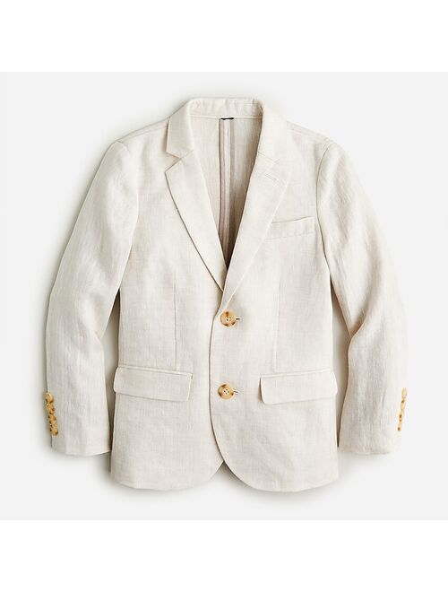 Boys&apos; Ludlow unstructured suit jacket in linen
