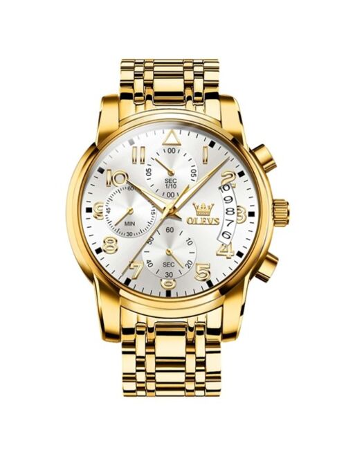 Yangbolin Jewelry & Watches Men Round Pointer Date Quartz Watch