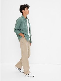 Teen Cotton Solid Carpenter Pants
