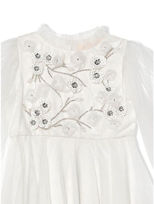 Tutu Du Monde Angelic sequin-embellished long-sleeved tulle dress