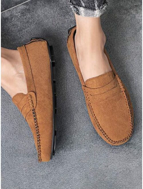 Shein LUMEET Shoes Men Stitch Detail Penny Loafers