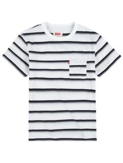 Big Boys Relaxed Fit Striped Pocket T-shirt