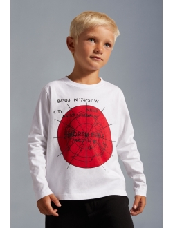 Enfant TEEN graphic print long-sleeve T-shirt
