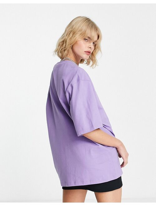 adidas Originals essentials trefoil t-shirt in lilac