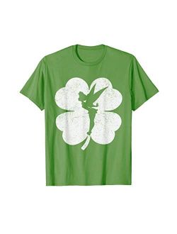 Tinker Bell Shamrock Silhouette St. Patrick's Day T-Shirt