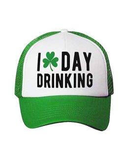 Speedy Pros Trucker Hat I Love Drinking Shamrock St Patrick's Patty Irish Polyester 1 Size