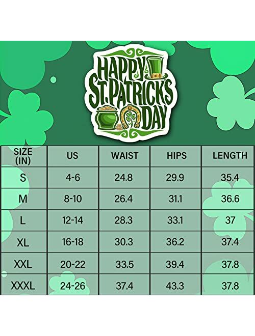 color cosplayer St. Patrick's Day Leggings Shamrock Stretchy Tights Yoga Pants for Women
