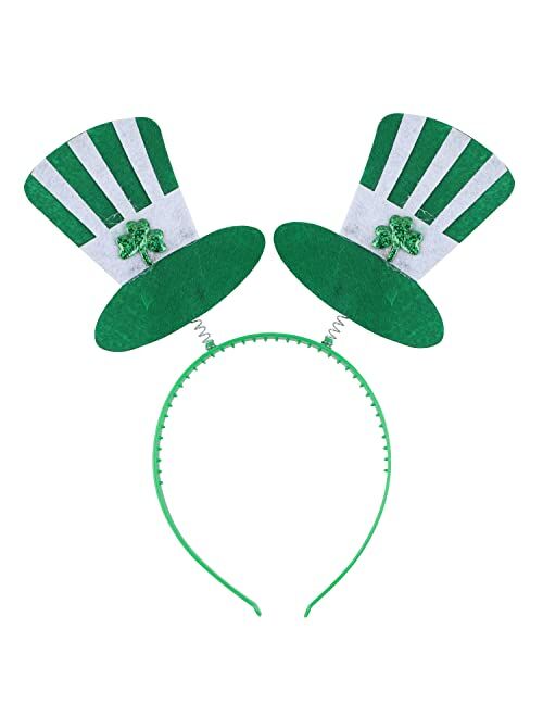 SUNNYPRO St Patricks Day Costume Accessories Shamrock Green Headband