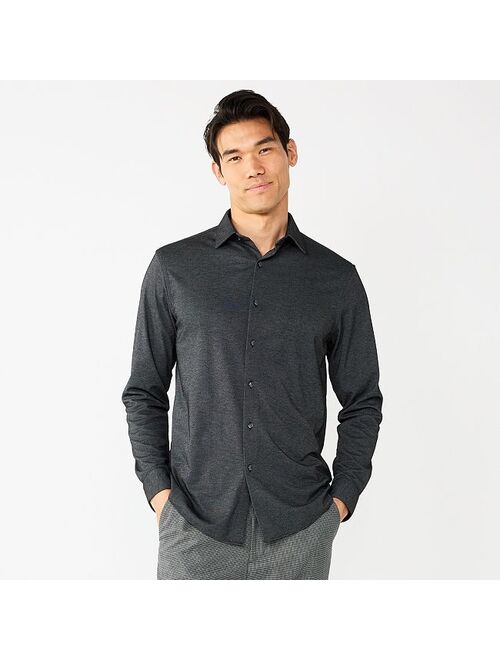 Men's Apt. 9 Slim-Fit Knit Spread Collar Dress Shirt