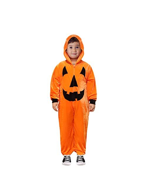 Little Bitty Matching Family Costumes Halloween Glow in The Dark One-Piece Jumpsuit Skeleton Hoodie Onesies for Adult & Kids