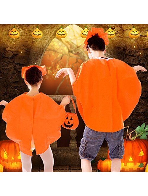QBSM Halloween Pumpkin Costume Suit Party Clothing Clothes for Baby Toddler Child Kids Adults