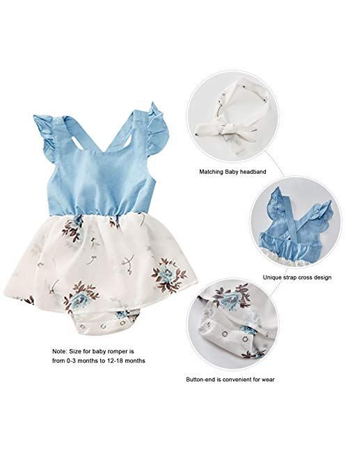 PopReal Family Matching Outfits Mommy and Me Dresses Floral Printed Men Boy Shirt Girl Romper