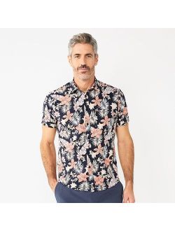 Untucked-Fit Stretch Button-Down Shirt