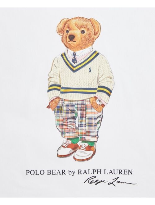POLO RALPH LAUREN Big Boys Polo Bear Color-Blocked Fleece Hoodie