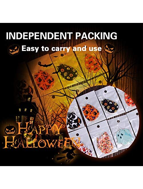 Augsun 9 Pairs St Patrick's Day Pairs Faux Leather Earrings for Women Lightweight Leaf Long Dangle Earrings Teardrop Earrings