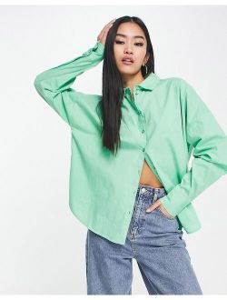 Pieces loose shirt in green
