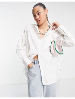 Weekday Perfect poplin shirt in white