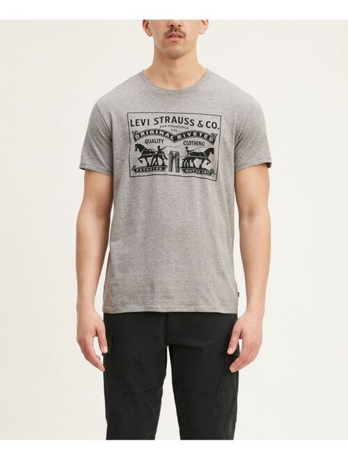 LEVI'S Men's 2-Horse Graphic Regular Fit Crewneck T-shirt