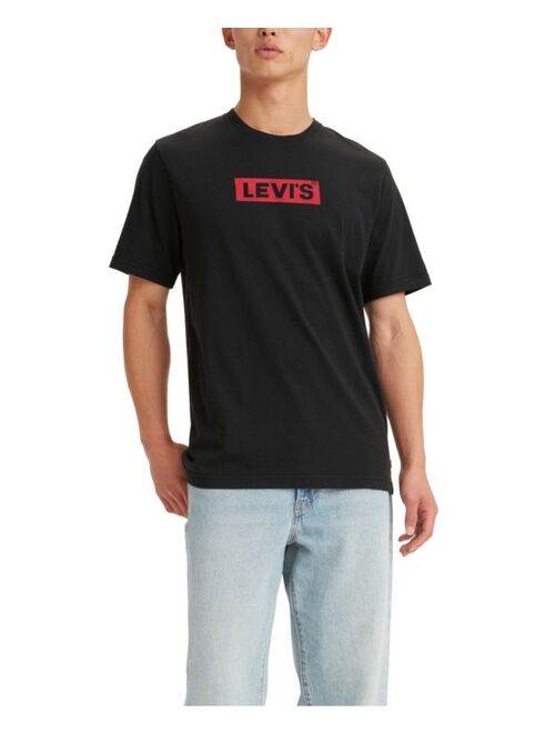 LEVI'S Men's Relaxed Fit Box Tab Logo Crewneck T-shirt
