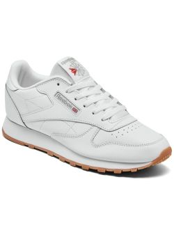 Big Kids Classic Leather Casual Sneakers from Finish Line